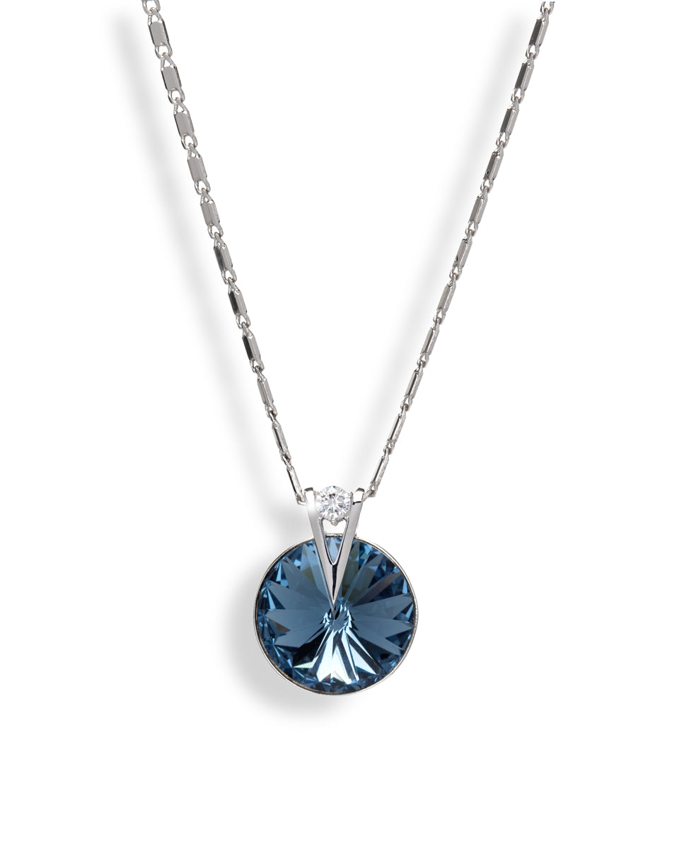 Crystal Rivoli Pendant Necklace - Ruumur