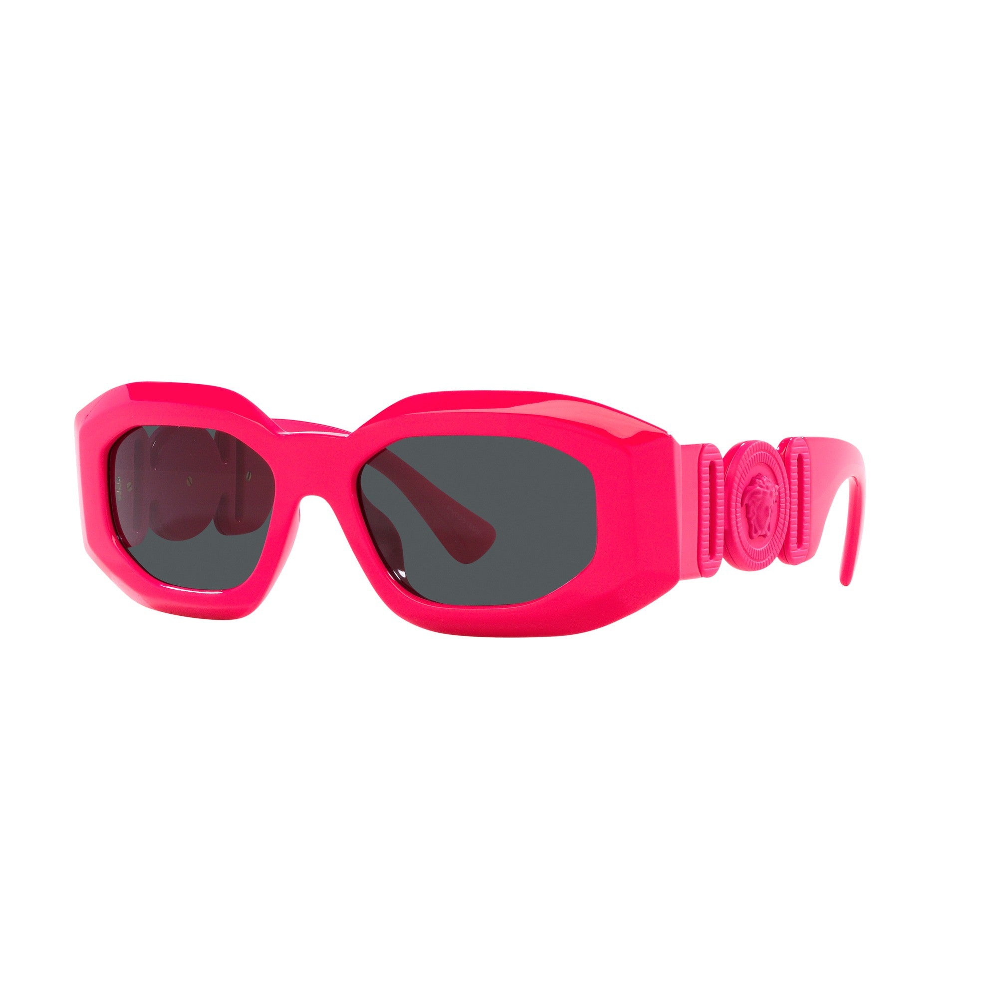 Versace Men's Pink Sunglasses with Dark Grey Solid Color Lenses VE_4425U_536787_54mm