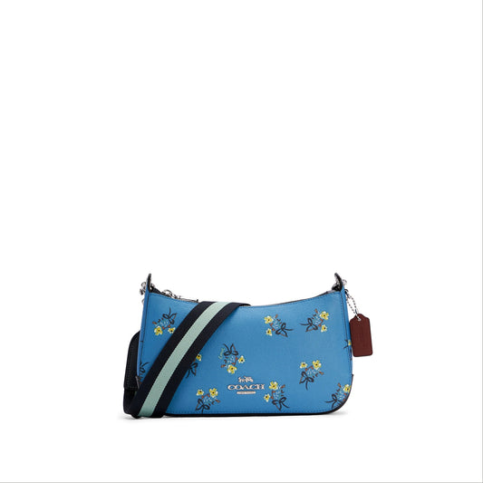 Coach Jes Baguette With Floral Bow Print