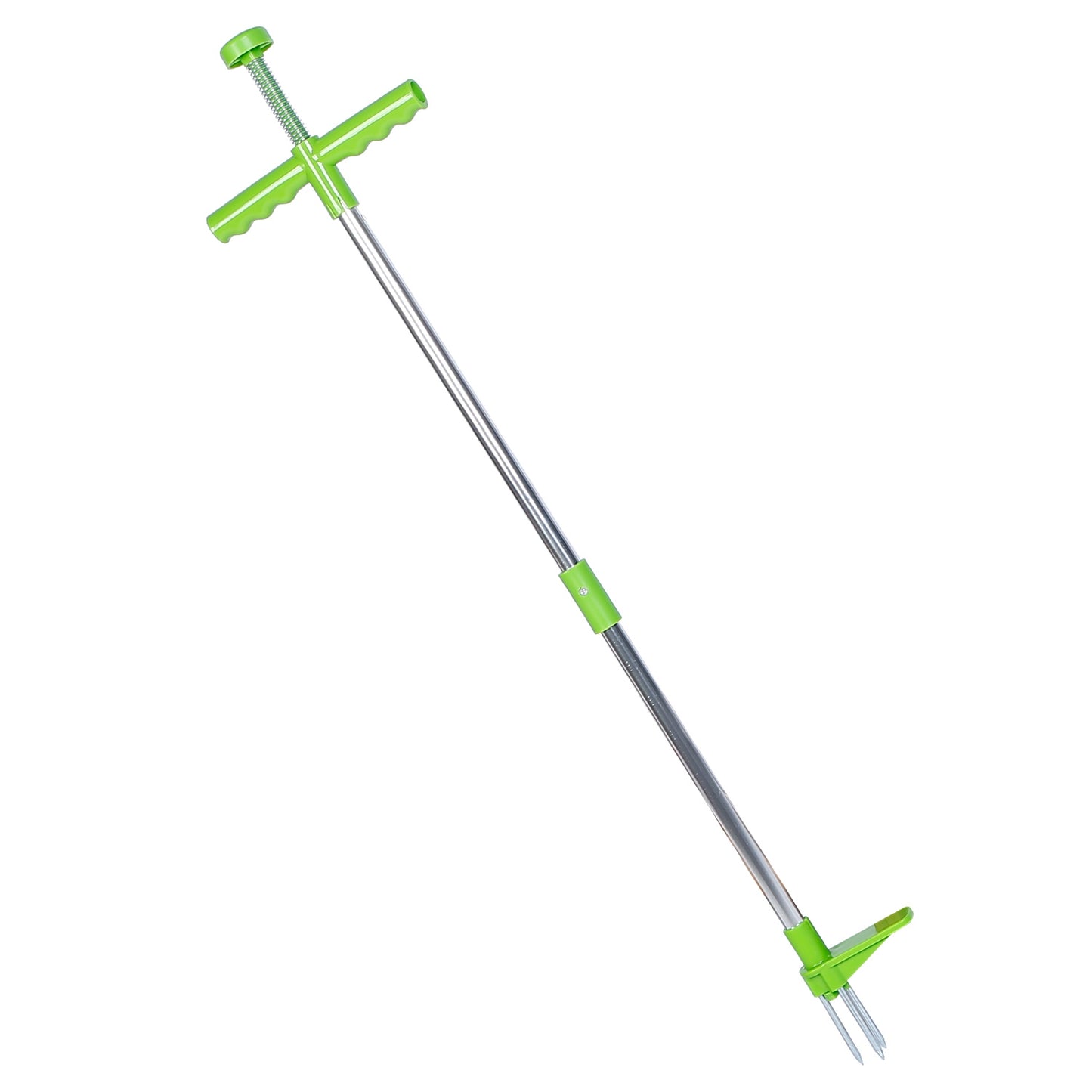 title:Weed Puller Twister Stand Up Root Removal Hand Tool 3 Claws Aluminum Grass Manual Remover 38.98in Long Handle w/ Foot Pedal;color:not applicable