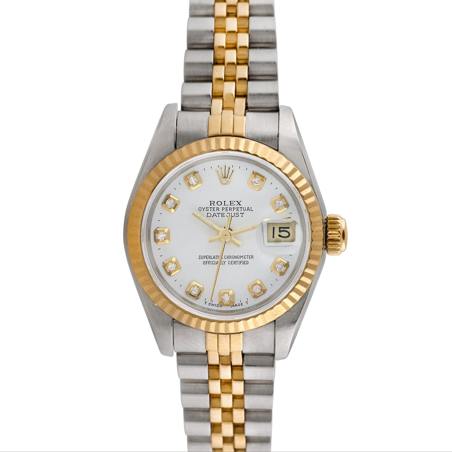 Pre-owned Rolex Ladies Two-tone Datejust, item #3