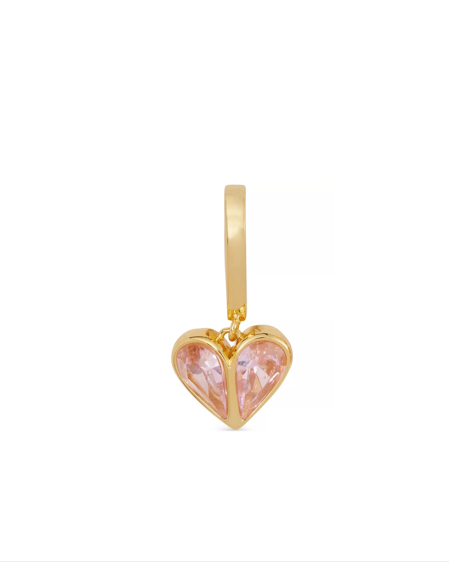 Kate Spade Heart Charm Huggie Hoop Earrings