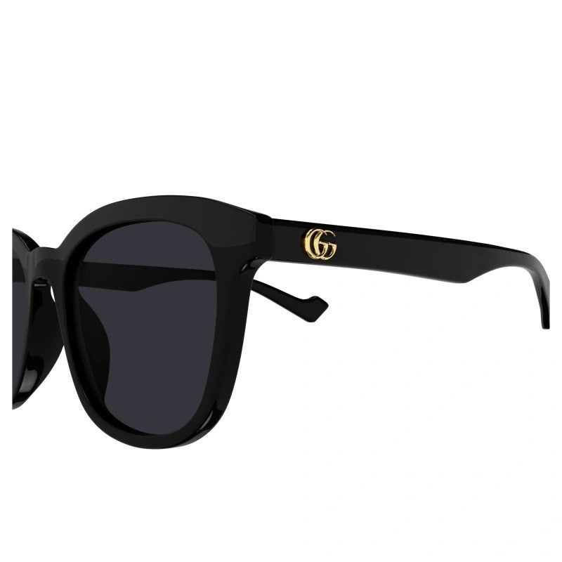 Gucci  Square Frame Sunglasses 55MM - Black/ DarkGrey