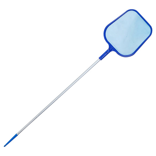 title:Swinging Pool Skimmer Cleaner Mesh Net Leaf Cleaning Scoop Pool Leaf Rake Debris Skimmer w/ Fine Mesh 4 Telescopic Pole Sections For Swimming Pools Ho;color:Blue