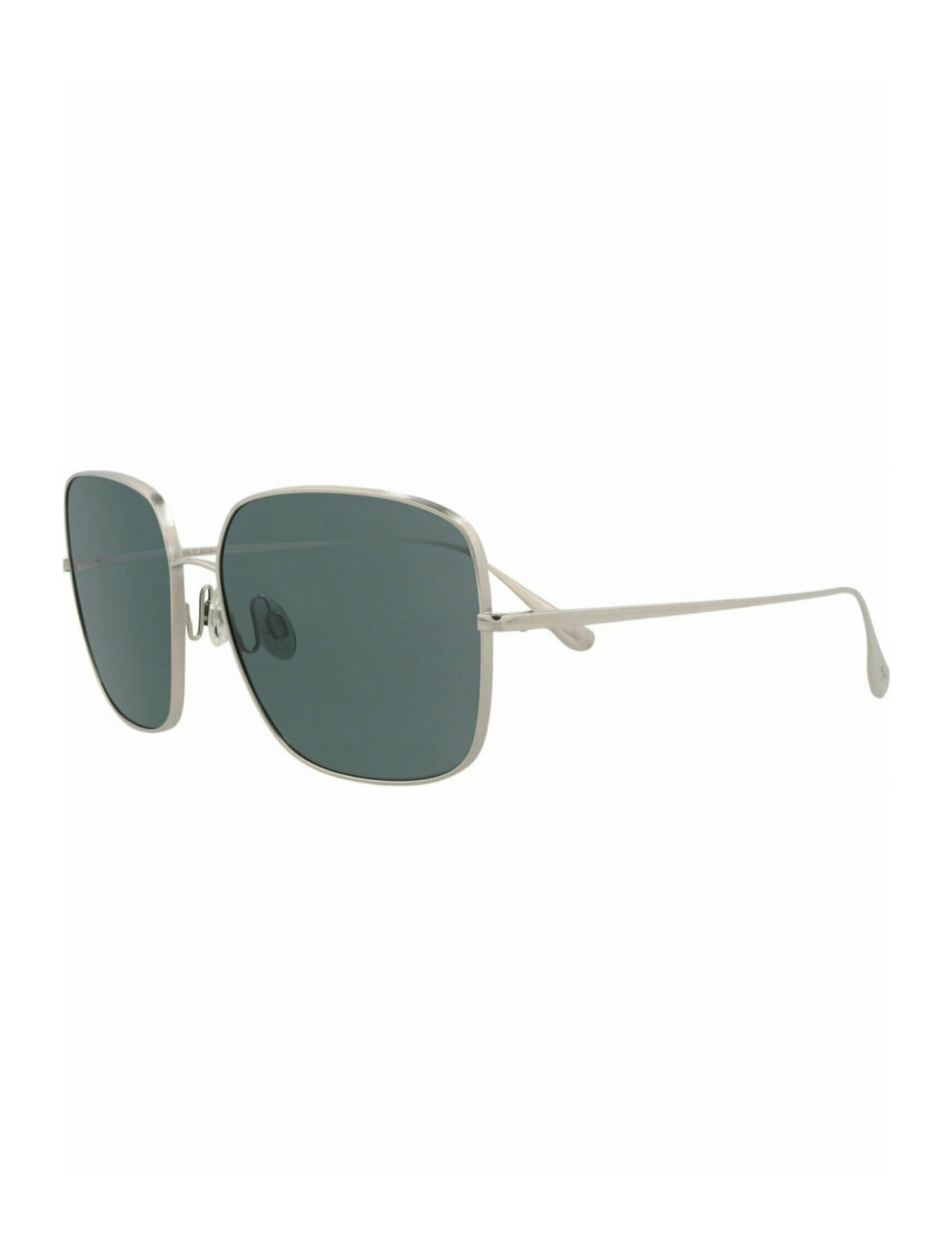 title:Maui Jim Square-Frame Titanium Sunglasses;color:Silver Silver Grey