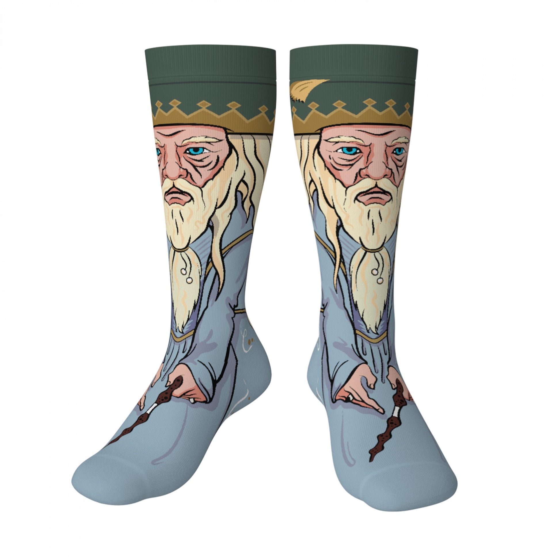 title:Harry Potter Dumbledore Crossover Crew Socks;color:Multi-Color