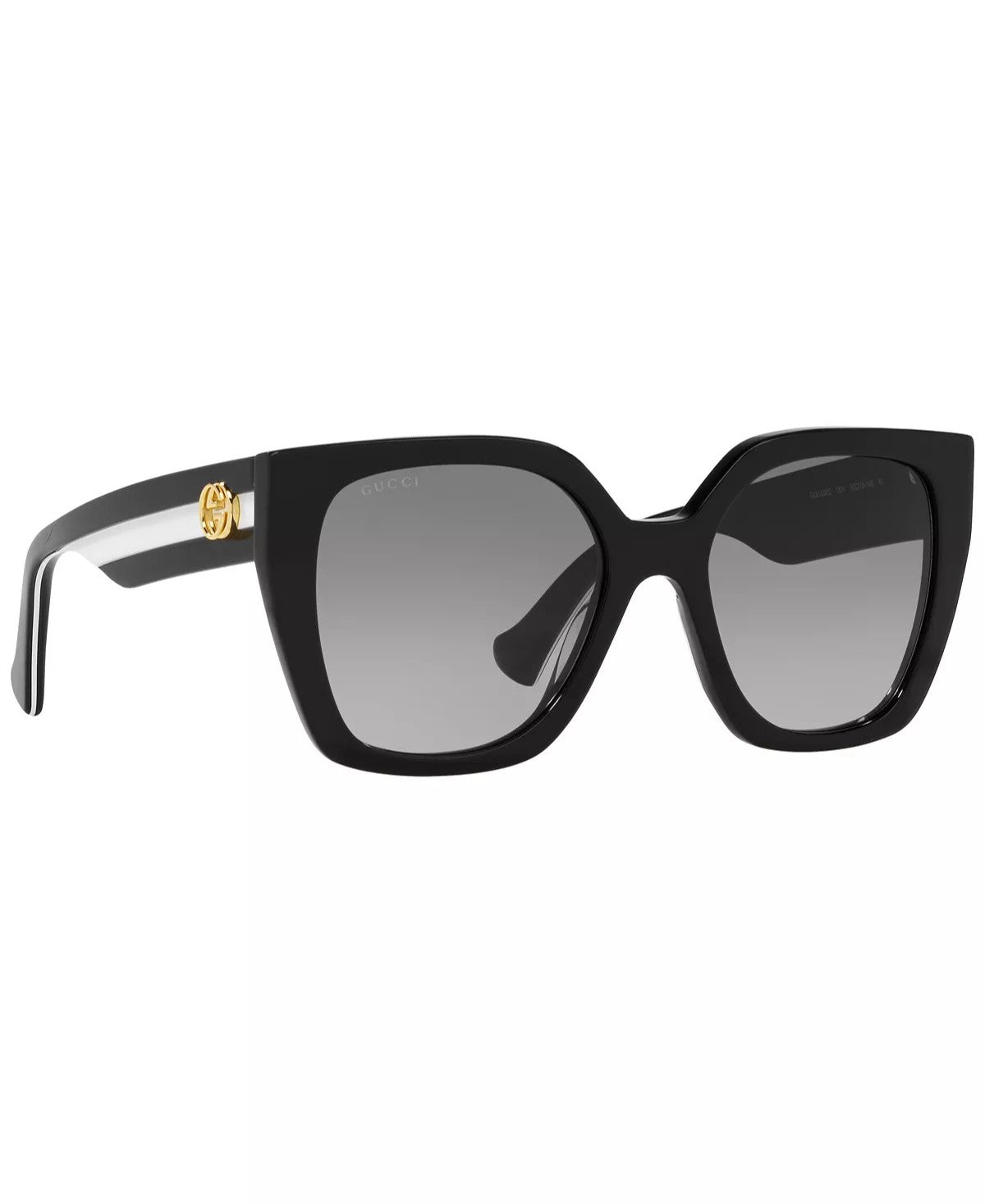 Gucci Butterfly Sunglasses Black/Grey Gradient/White 55mm