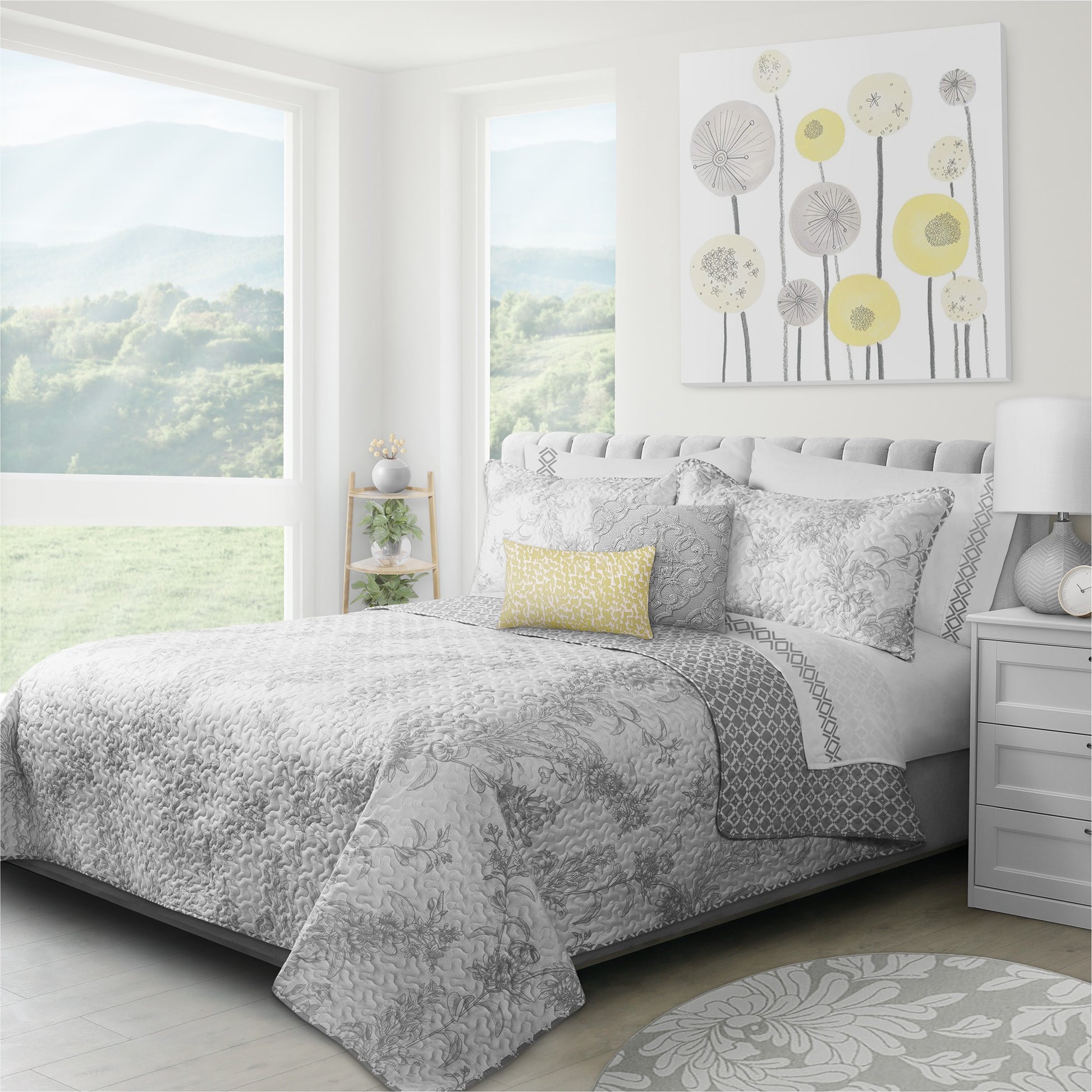 title:Safdie & Co. Quilt 3PC Set DQ Transitions Alloy;color:Multi