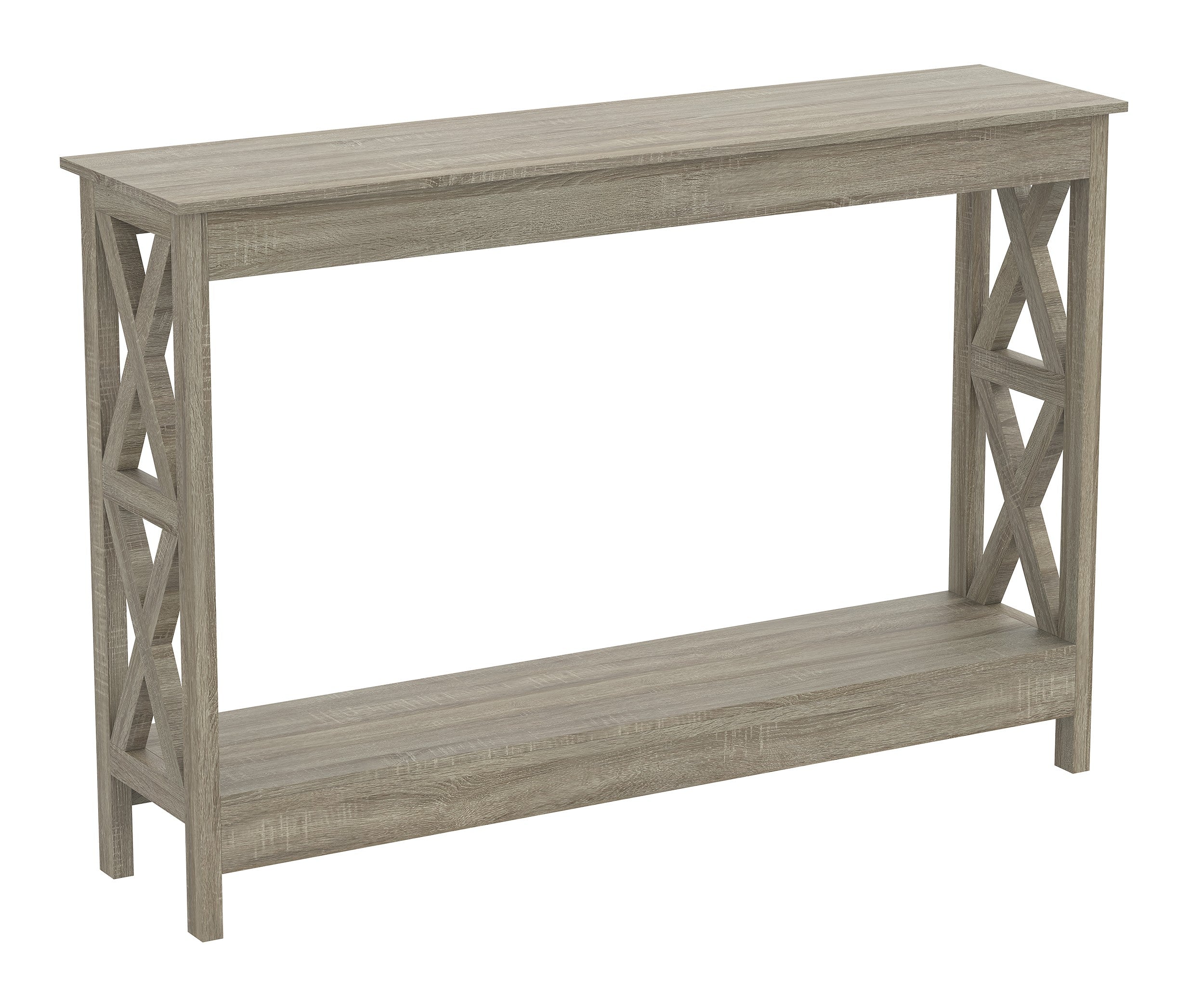 title:Safdie & Co. Console Table 47.25L Dark Taupe 1 Shelf;color:Taupe