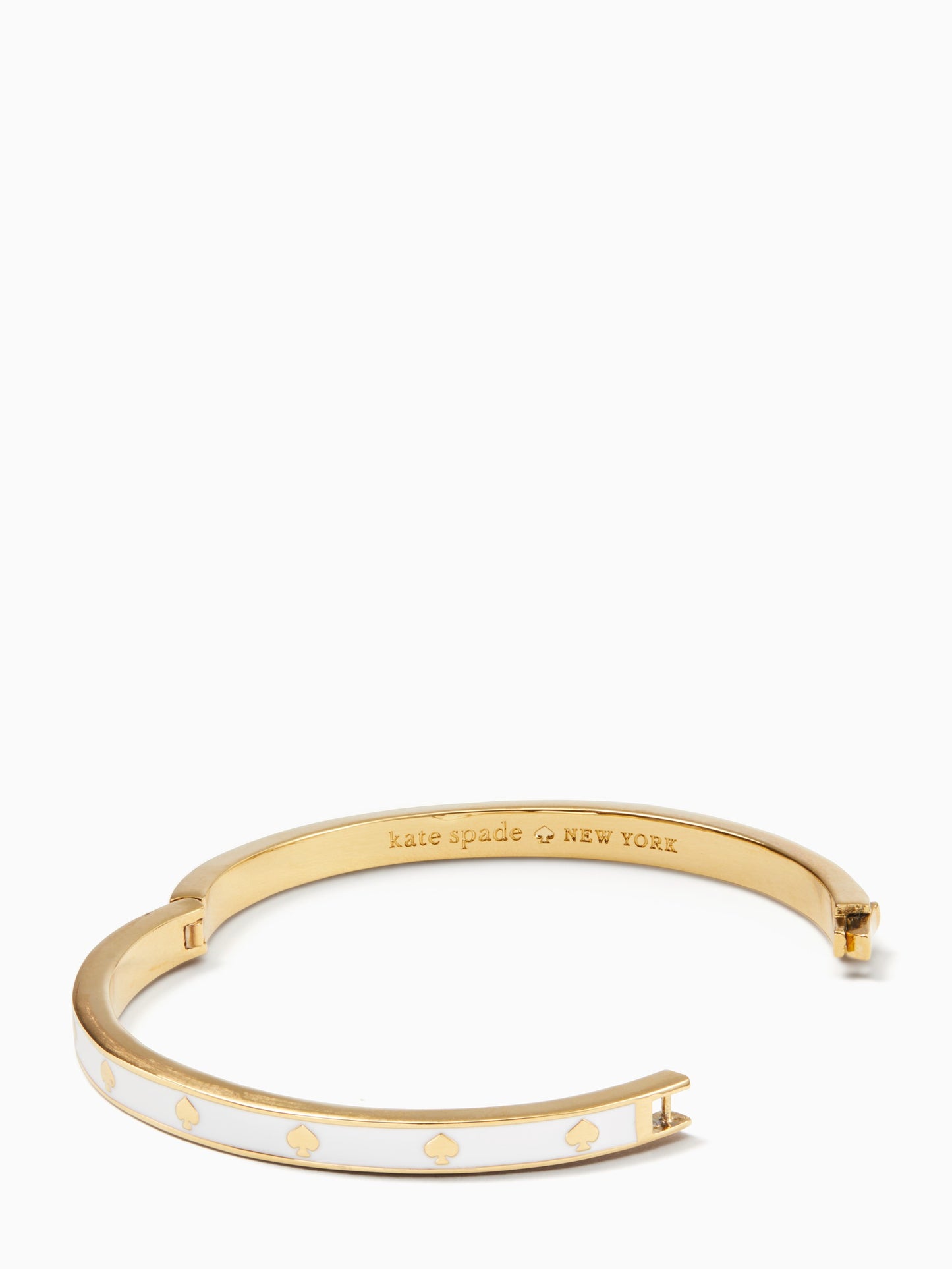 Kate Spade Spot The Spade Enamel Hinged Bangle