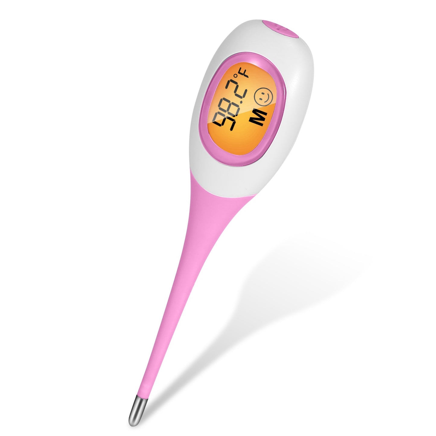 title:Oral Thermometer Body Thermometer Oral Rectal Underarm Temperature Thermometer C/F Switchable Accurate Fast Temperature Reading Fever Thermometer for;color:Pink