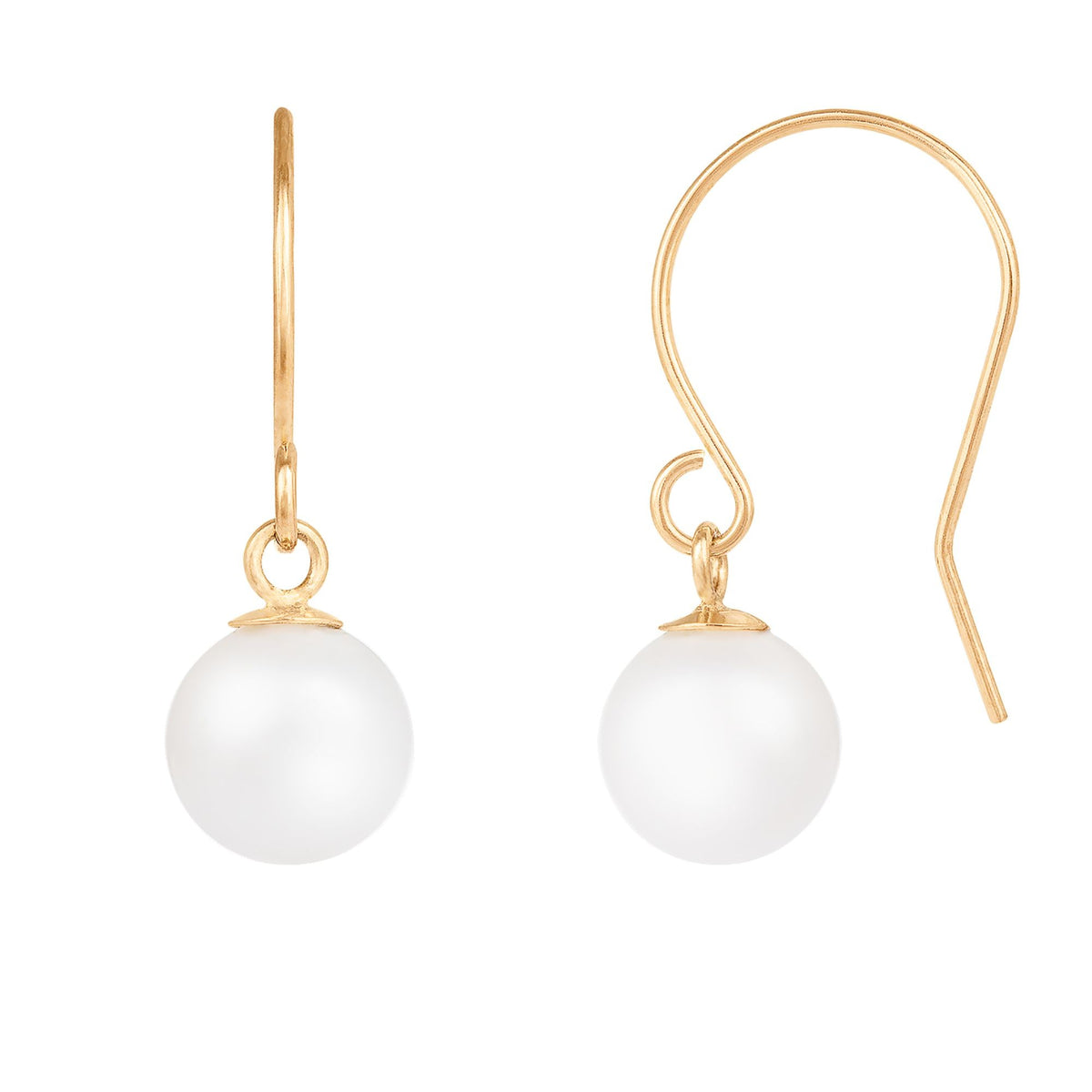 Splendid Pearls 14k Yellow Gold Earrings Hof-61wy– Ruumur