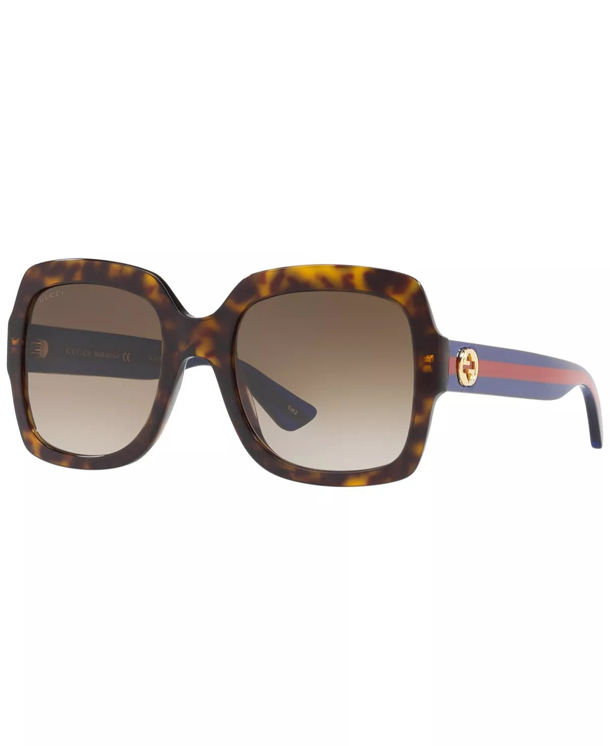 Gucci Square Sunglasses for women  Blue/Brown/Red 54mm