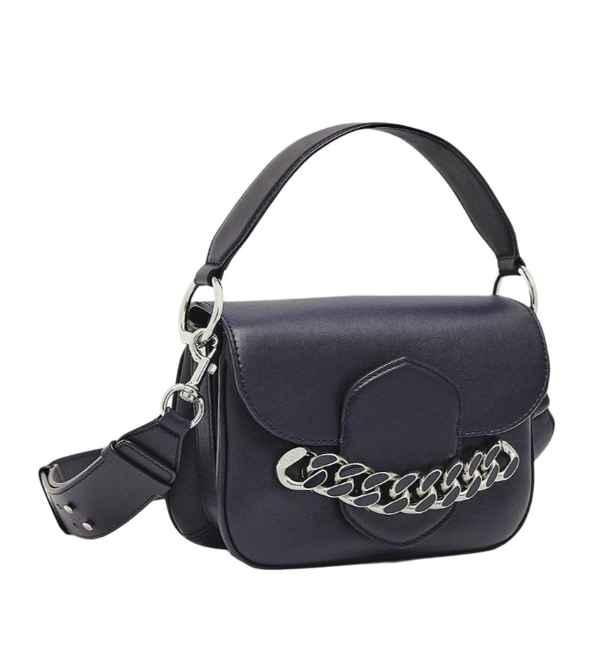 title:Tory Burch Tory Navy Jessie Top Handle Satchel;color:Tory Navy