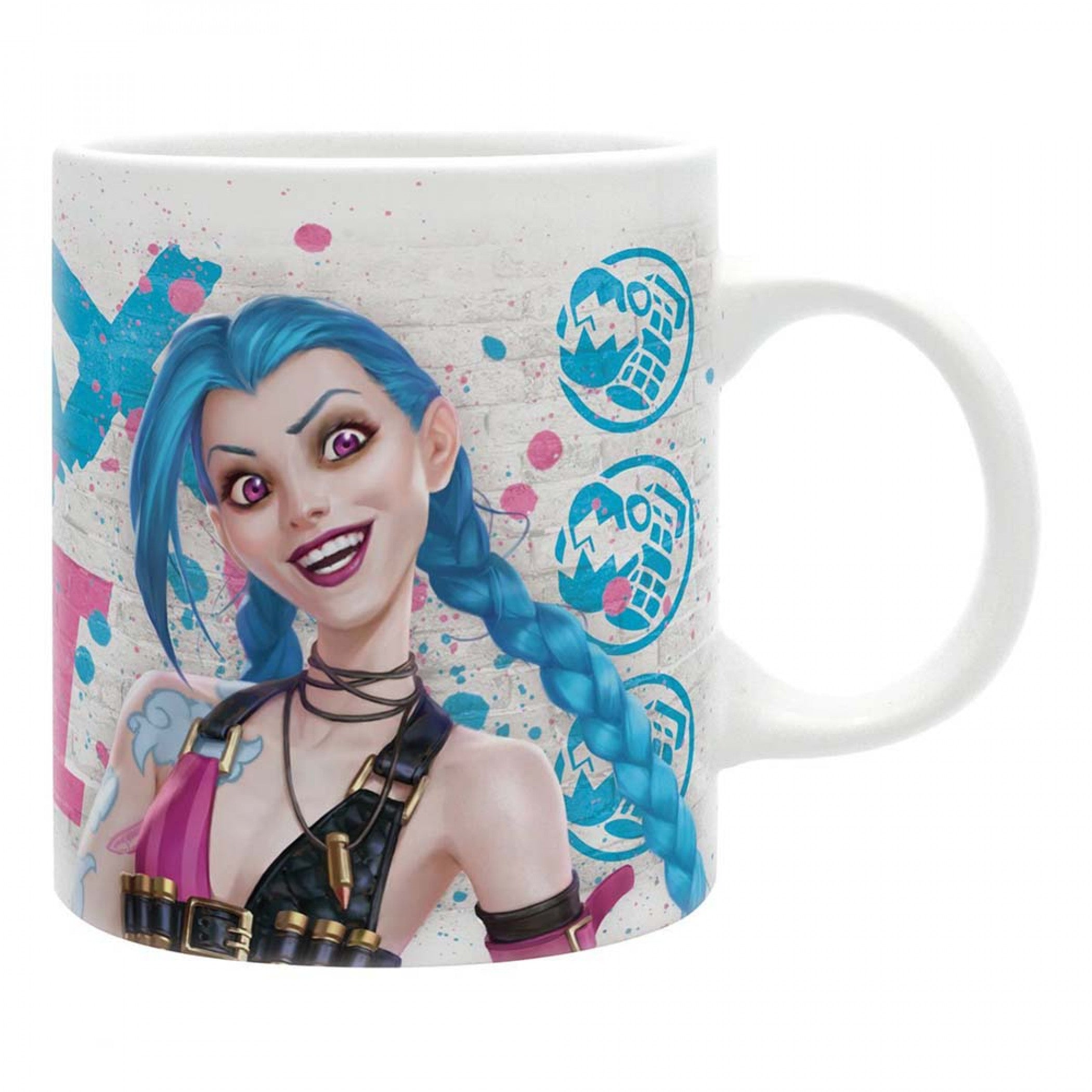 title:League of Legends Vi vs. Jinx 11oz. Ceramic Mug;color:White