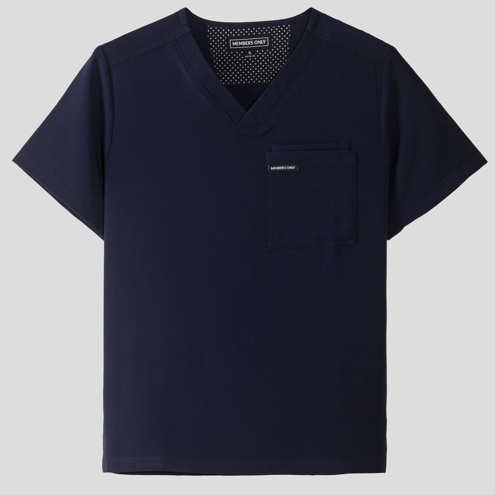 Brighton 3-Pocket Scrub Top Mens Scrub Top Members Only 