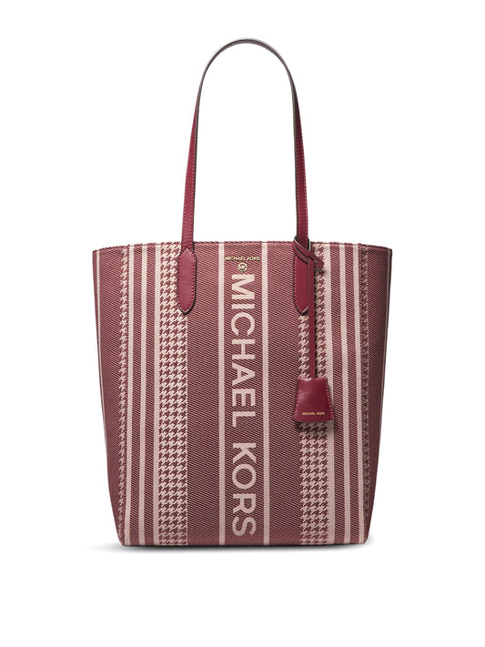 title:Michael Kors Women's Dark Berry Multi Sinclair Large Shopper Tote;color:Dark Berry Multi