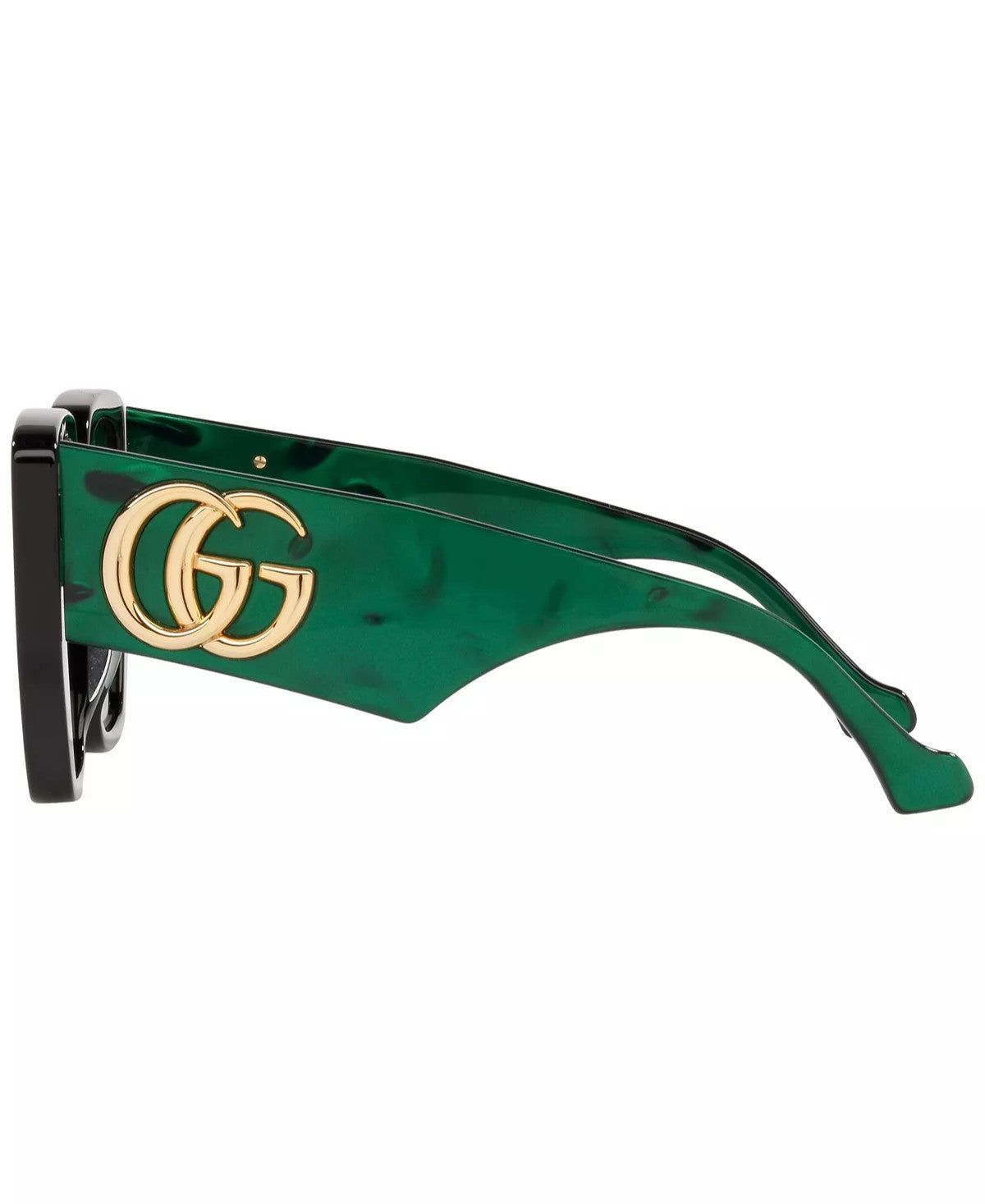 Gucci Geometric Sunglasses Green 54mm