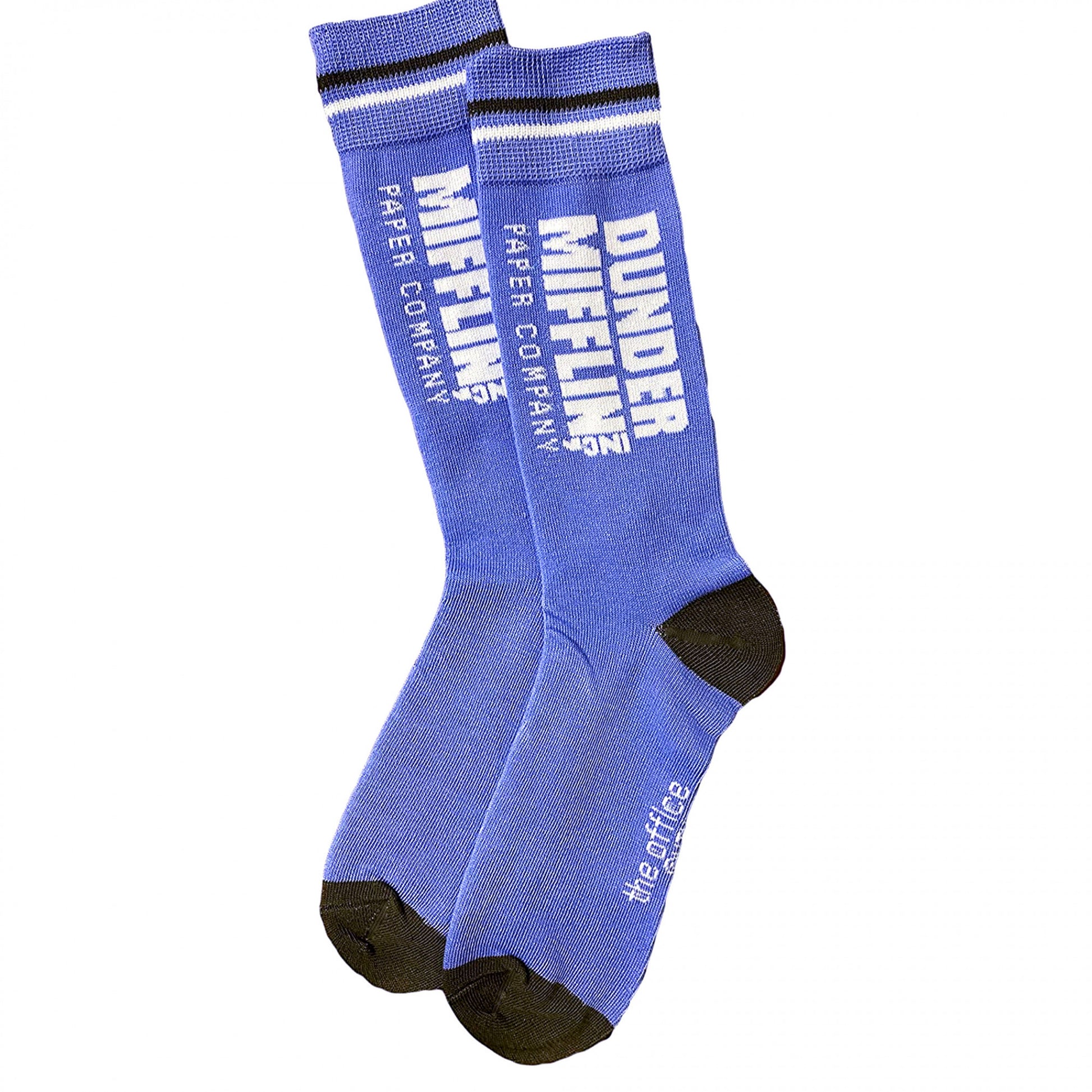 title:The Office Dunder Mifflin Logo Crew Socks;color:Multi-Color