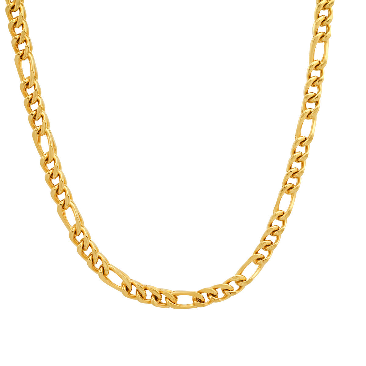 Super Slim 3D Figaro/Franco Chain Necklace