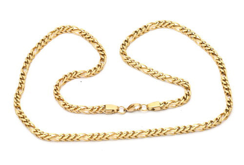 Super Slim 3D Figaro/Franco Chain Necklace