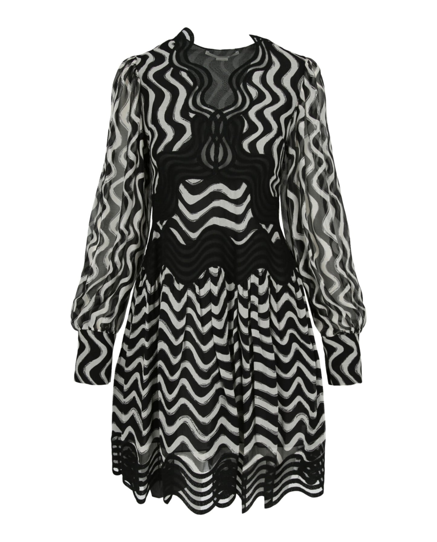 title:Stella McCartney Kinley Dress;color:Black Ivory