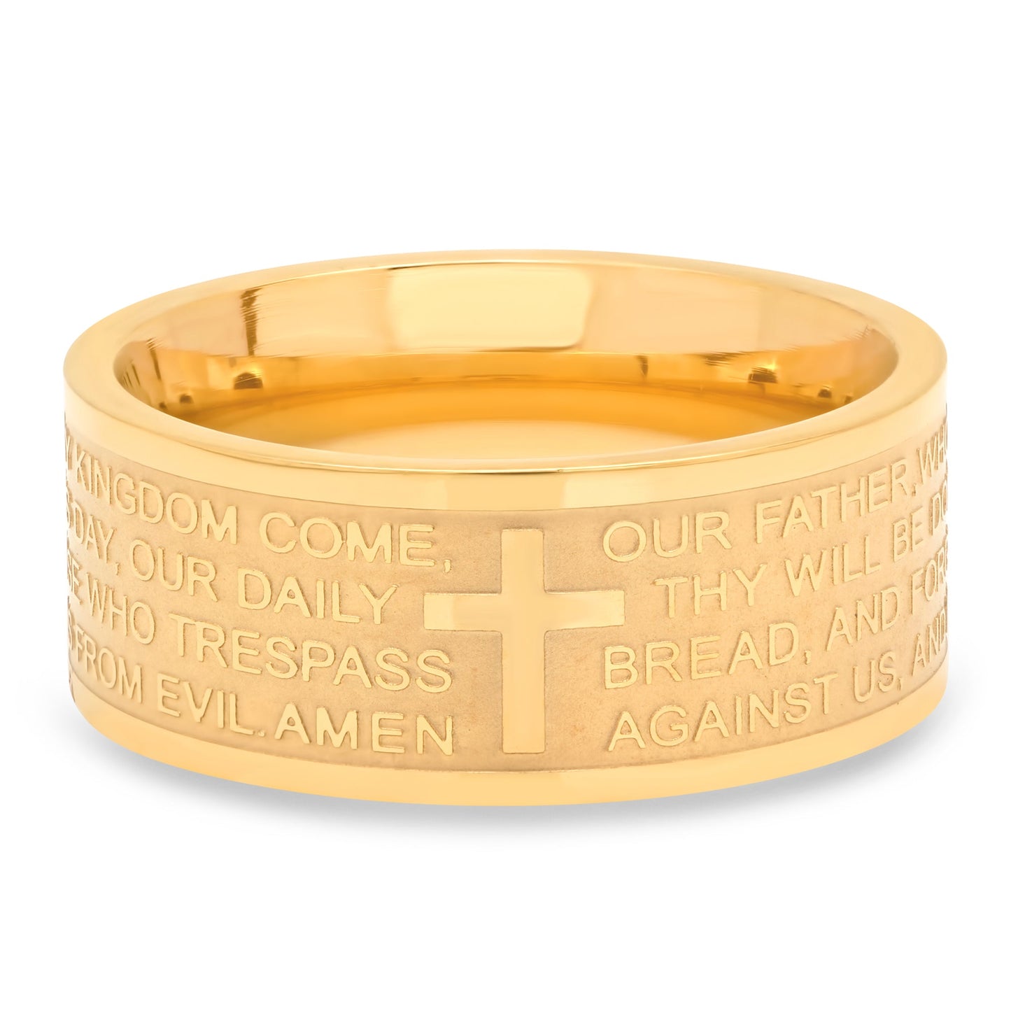 Wide Banded Lord's Prayer Ring - Ruumur