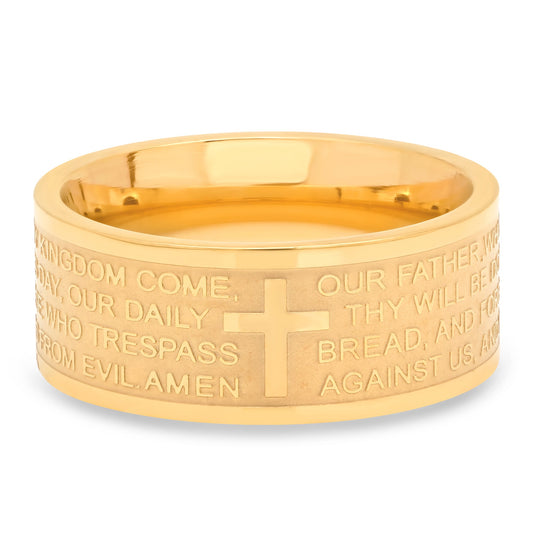 Wide Banded Lord's Prayer Ring - Ruumur