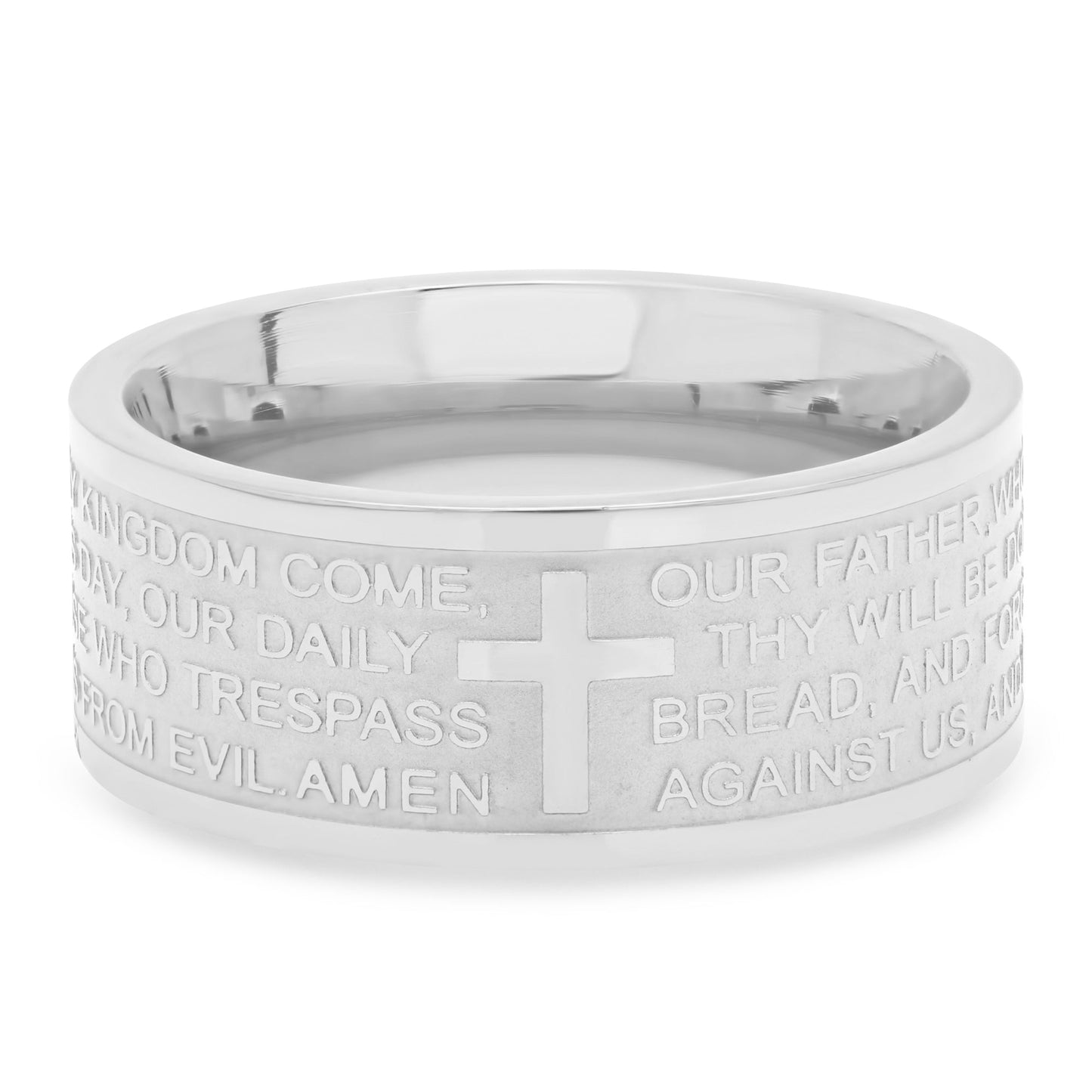 Wide Banded Lord's Prayer Ring - Ruumur