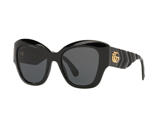 Gucci Cat-Eye Sunglasses Black/Grey 53mm