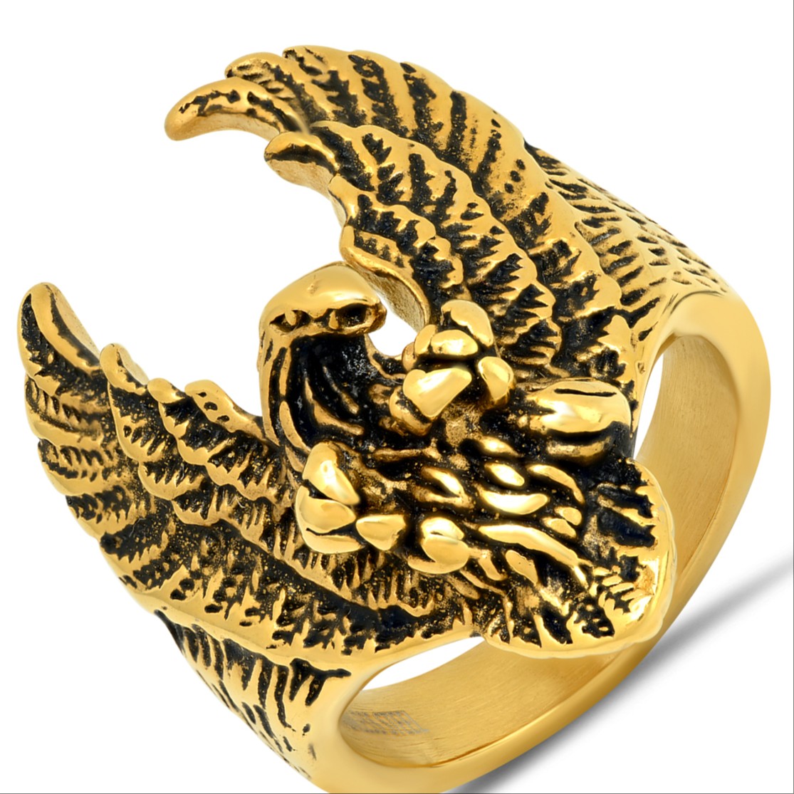 SteelTime Eagle Ring