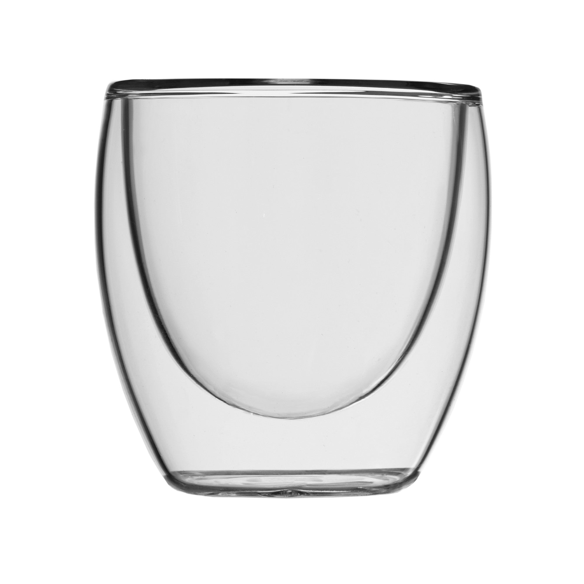 title:Safdie & Co. Espresso Glass Double Wall 4PC Set 95ML Barista;color:Transparent