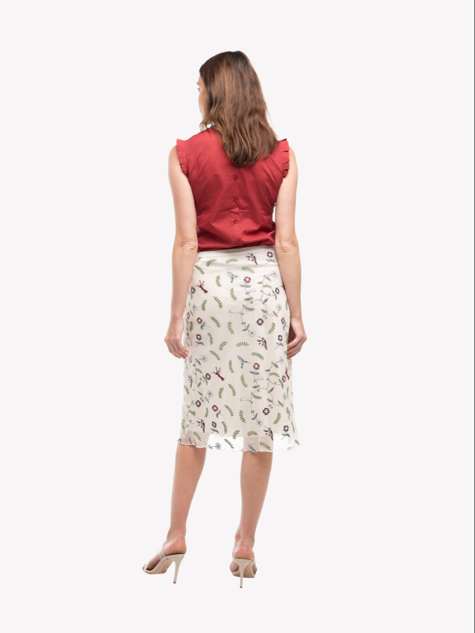 LOULOU DAMOUR Women's Mariana Hummingbird Emb. Skirt