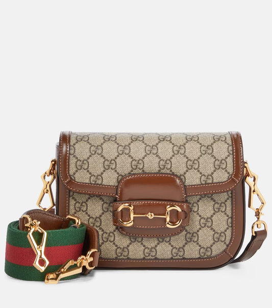 GUCCI HORSEBIT 1955 MINI BAG BROWN