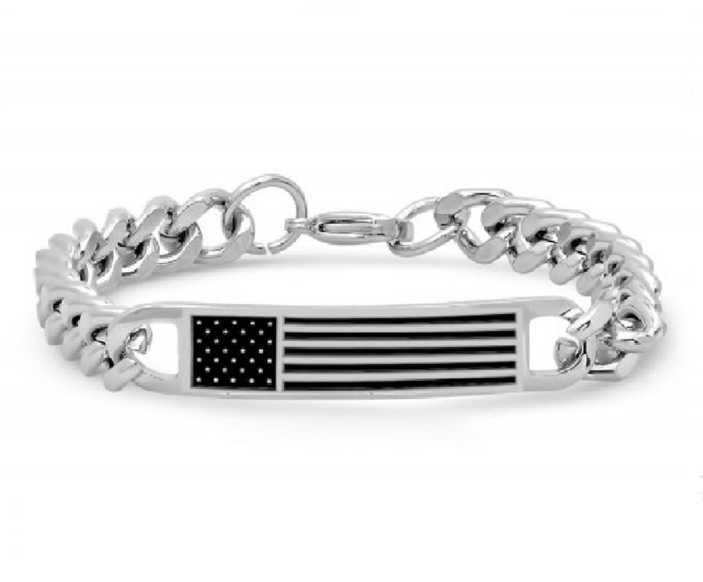 SteelTime Monochrome Americana ID Bracelet