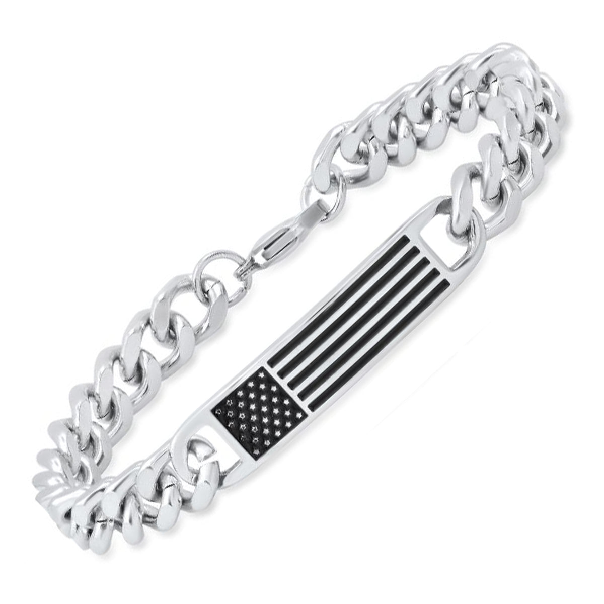 SteelTime Monochrome Americana ID Bracelet