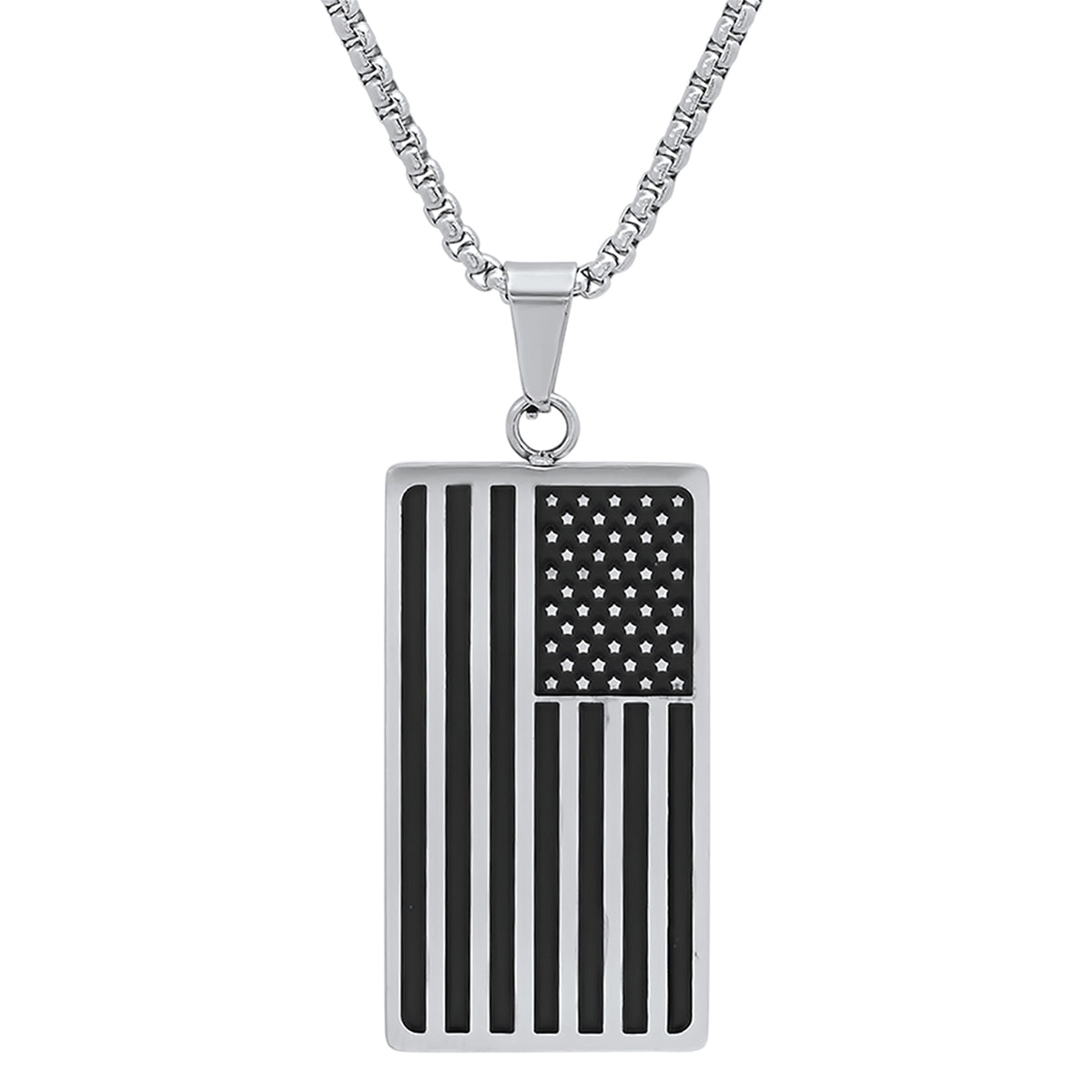 Monochrome Americana Pendant Necklace