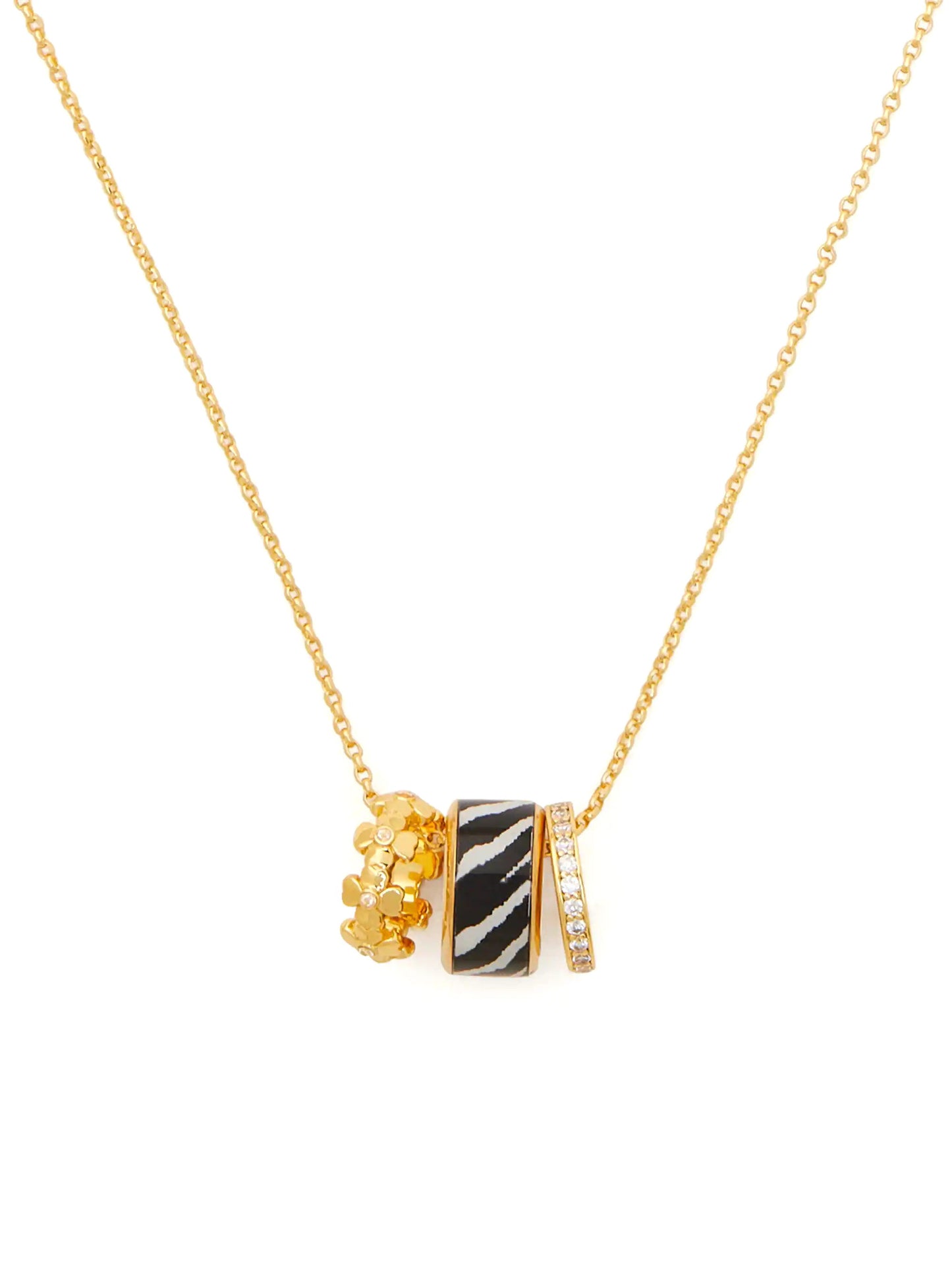 Kate Spade Heritage Spade Flower Stacked Mini Pendant