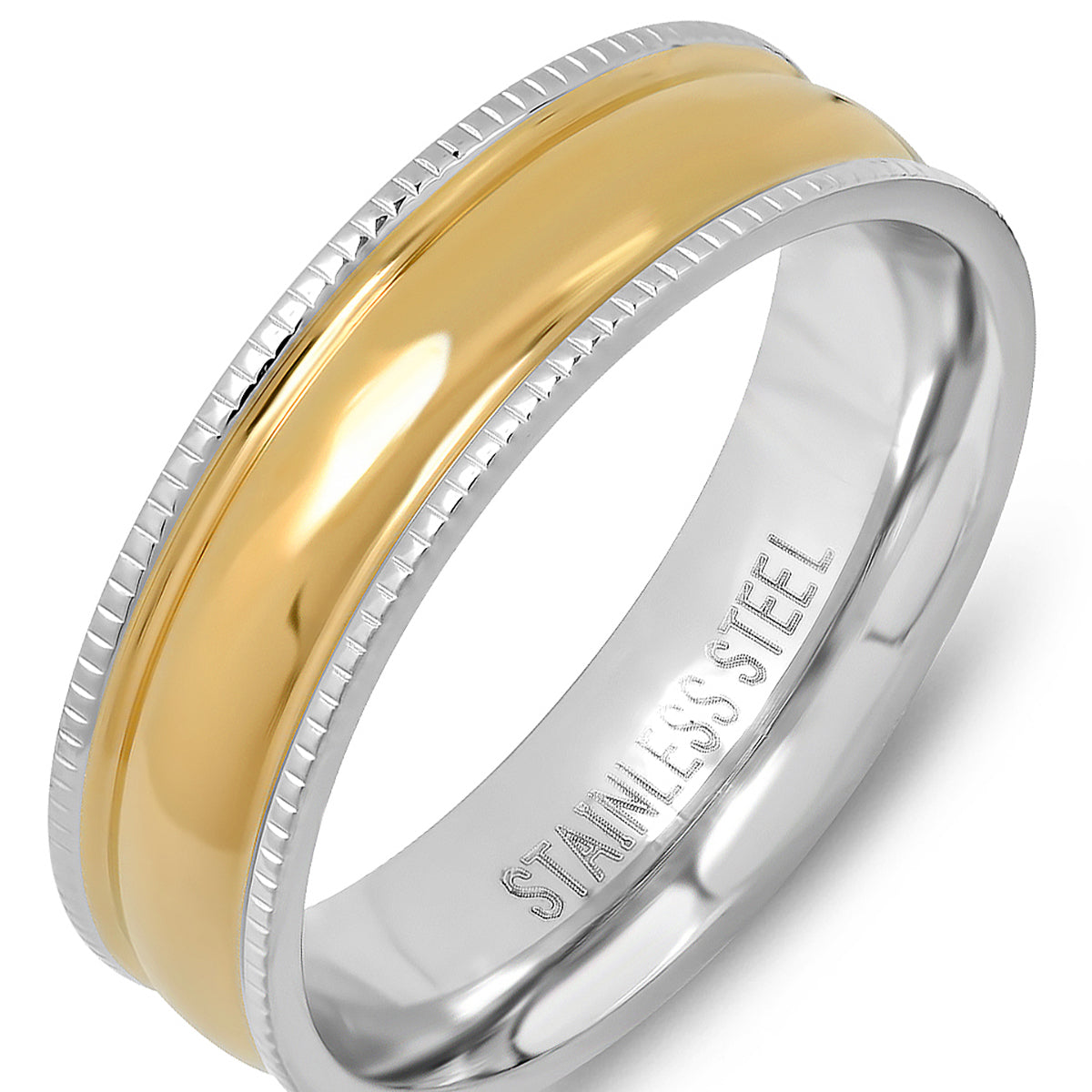 SteelTime Two Tone Band Ring