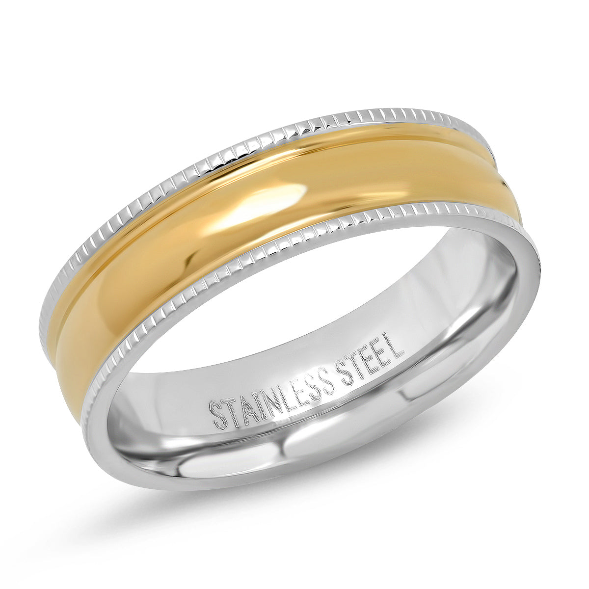 SteelTime Two Tone Band Ring