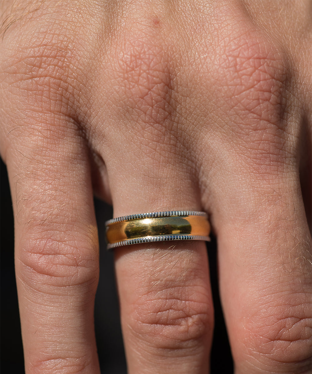 SteelTime Two Tone Band Ring