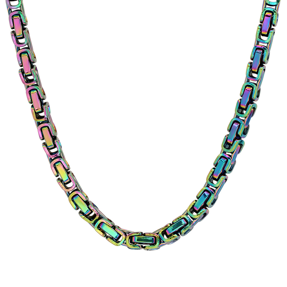 SteelTime Luxe Byzantine Chain Necklace