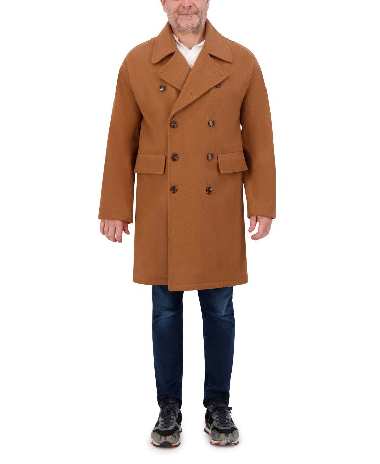 Hudson Jeans Men's Oversized Wool Peacoat