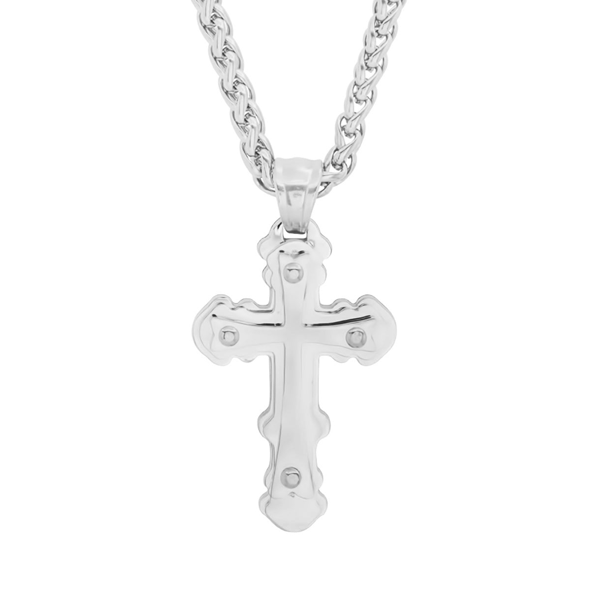 SteelTime 3D Gothic Cross Pendant