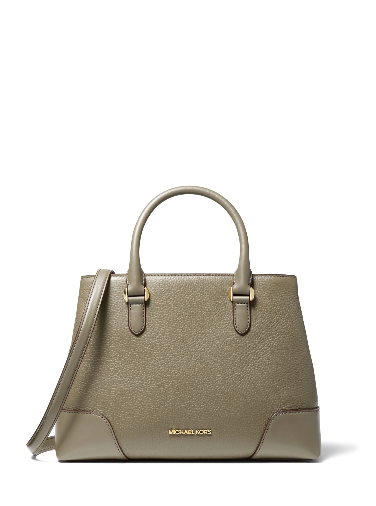 Michael Kors Crosby Medium Pebbled Leather Satchel