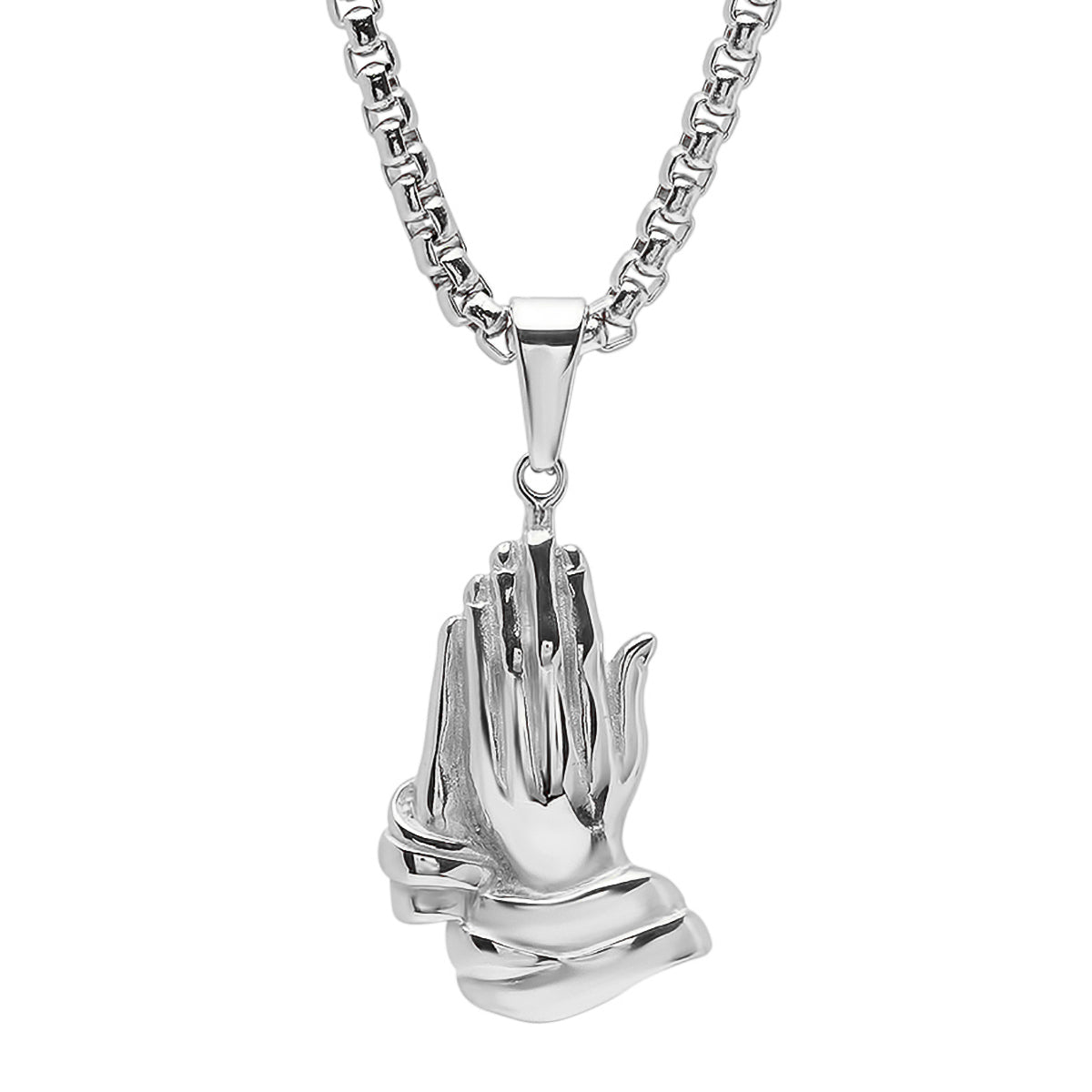 Bless Up Prayer Hands Pendant - Ruumur