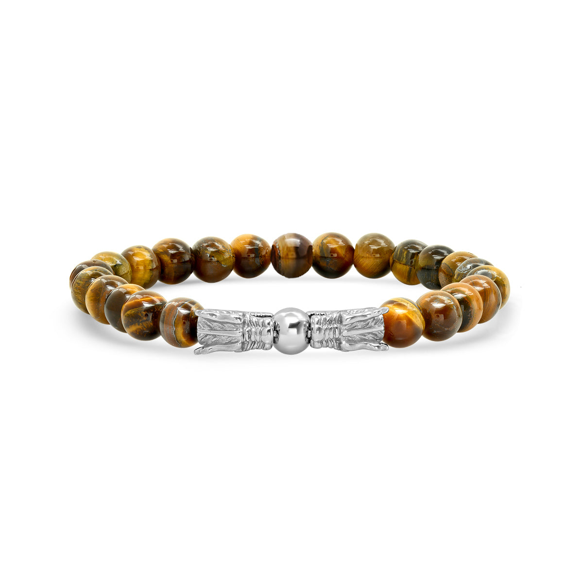 SteelTime Dragon's Head Tiger Eye Stretch Bracelet