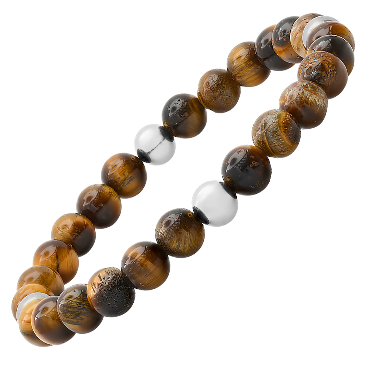 SteelTime Tiger Eye Stretch Bracelet