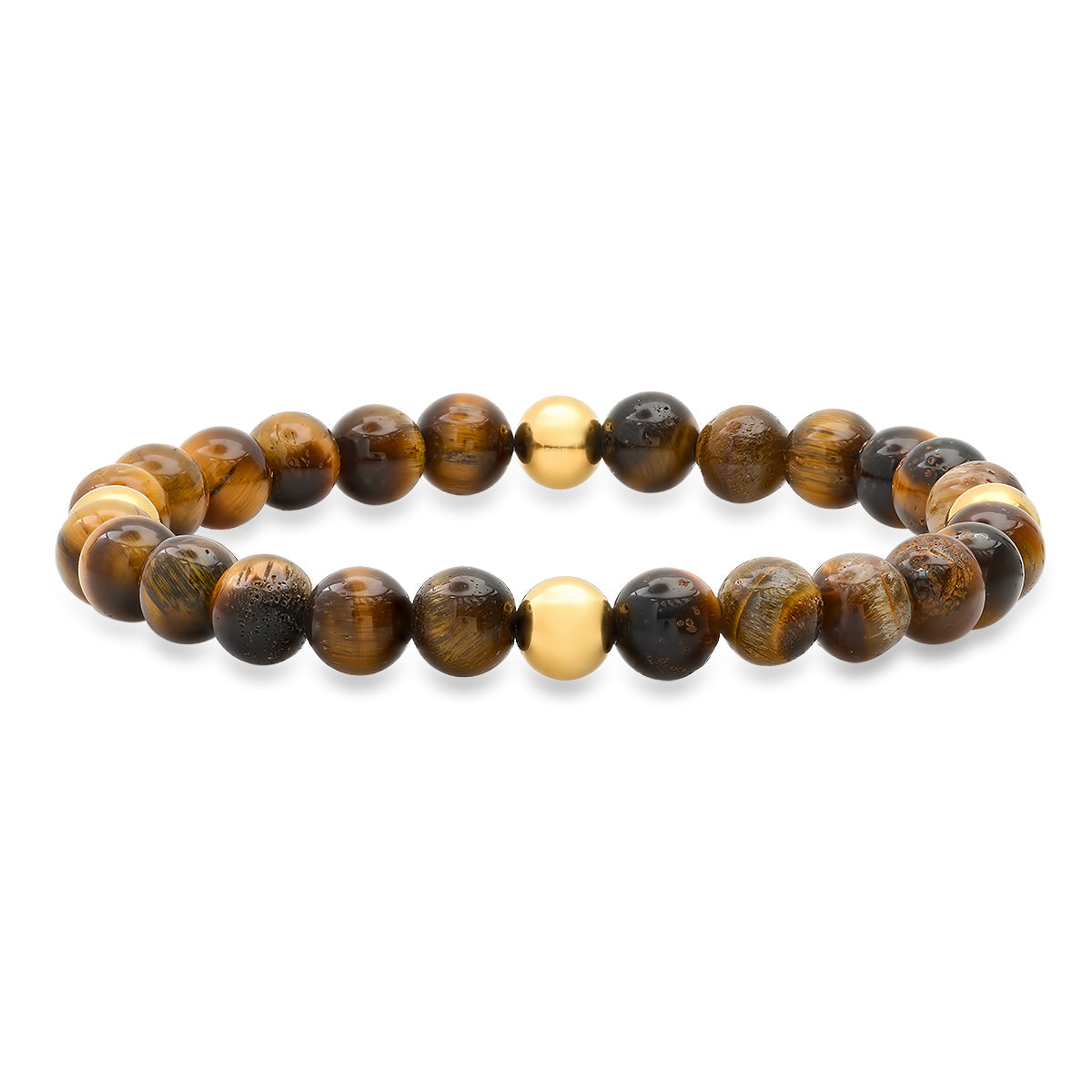 SteelTime Tiger Eye Stretch Bracelet