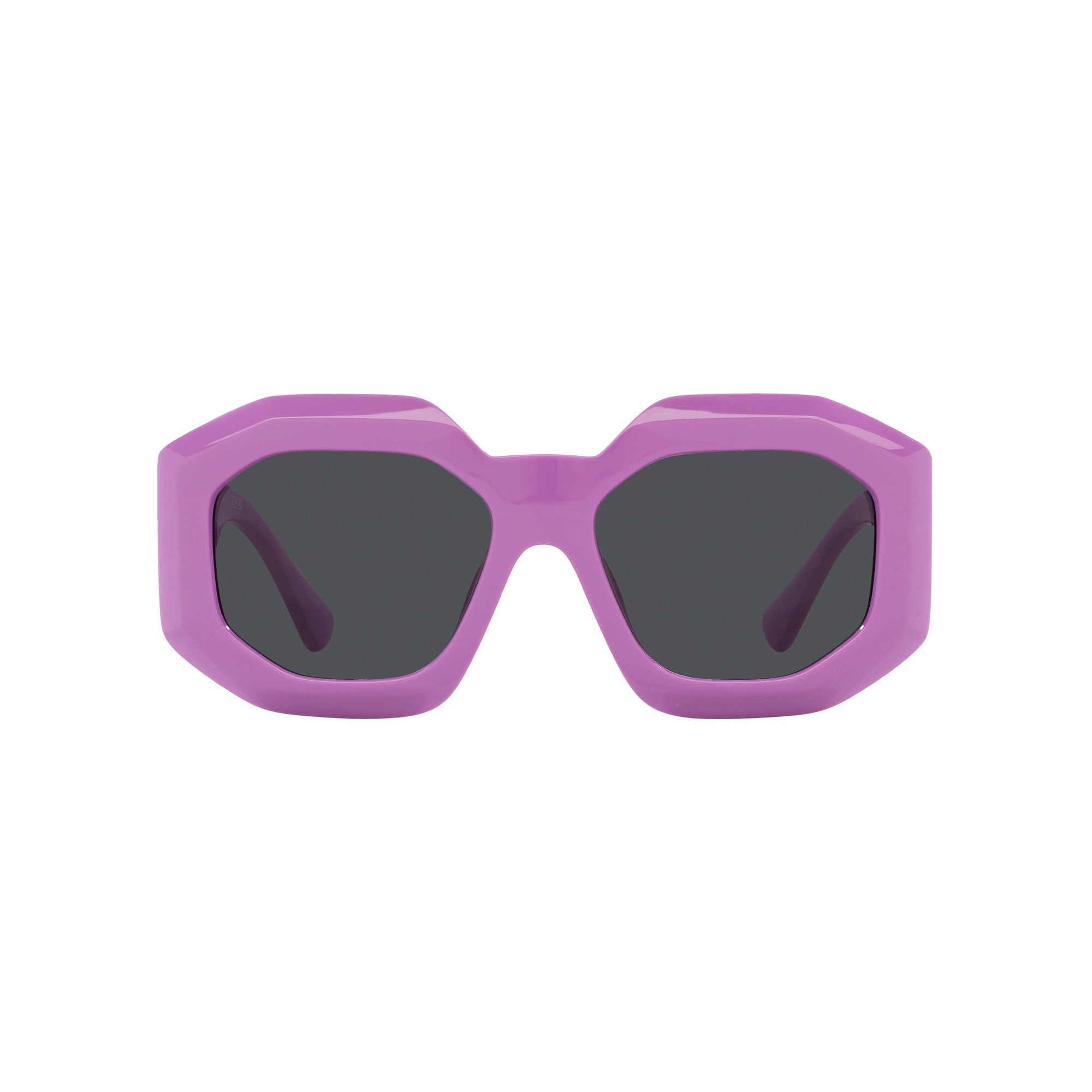 Versace Women's Violet Sunglasses with Dark Grey Solid Color Lenses VE_4424U_536687_56mm